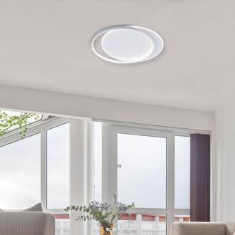 LED plafondlamp Evelyn, wit, lengte 55 cm, metaal