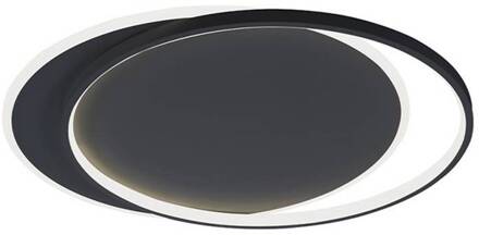 LED plafondlamp Evelyn, zwart, lengte 55 cm, metaal