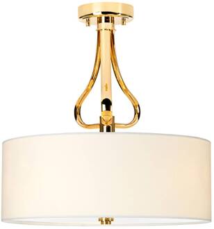 LED plafondlamp Falmouth wit/goud wit, goud