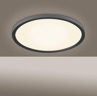 LED plafondlamp Flat CCT, Ø 40 cm, zwart