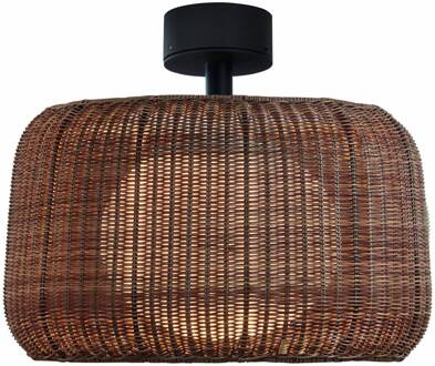 LED plafondlamp Fora, grafietbruin/bruin, Ø 50 cm grafietbruin, bruin