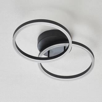 LED plafondlamp Giotto, 2-lamps, zwart