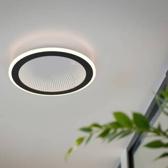 LED plafondlamp Glace, zwart, CCT, dimbaar, metaal