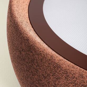 LED plafondlamp Gong, bruin, 2.700 K, Ø 61,2 cm