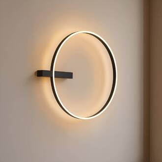 LED plafondlamp Isalin, 60 cm, zwart, CCT, dimbaar zwart, wit