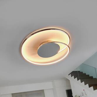 LED plafondlamp Joline, set van 3, chroomkleurig, 46 cm wit, chroom