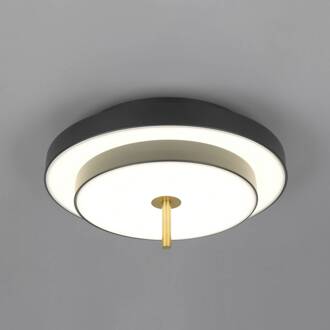 LED plafondlamp Keaton, zwart/goudkleurig, Ø 40 cm, CCT zwart, goud, wit