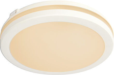 LED Plafondlamp - Kozolux Scarly - 30W 2700lm - Warm Wit 3000K - IP65 - Rond - Wit