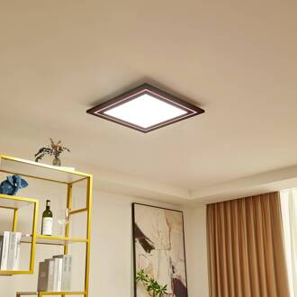 LED plafondlamp Leicy, nikkel 60 cm RGB kleurenstroom geborsteld nikkel, wit