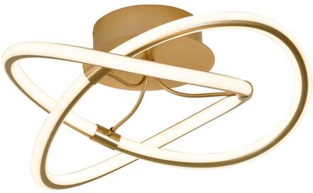 LED plafondlamp Lorra, goud goud, wit
