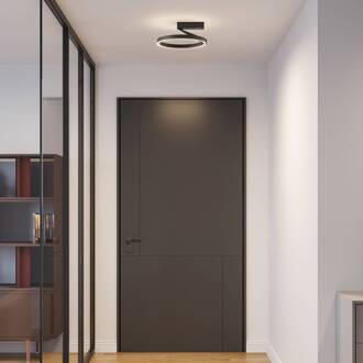 LED plafondlamp Melli SDI, zwart, aluminium, Ø 33 cm