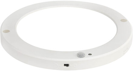 LED Plafondlamp met Bewegingssensor + Dag en Nacht Sensor - 18W - Helder/Koud Wit 6500K - 360° Zichthoek - Opbouw/Inbouw