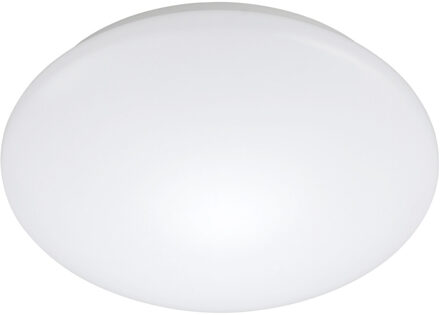 LED Plafondlamp met Bewegingssensor - Strum - 18W - Opbouw Rond - Natuurlijk Wit 4200K - 360° - Mat Wit - Aluminium