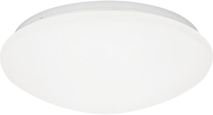 LED Plafondlamp met Sensor - Velvalux - 12W 1300lm - Helder/Koud Wit 6500K - Spatwaterdicht IP44 - Opbouw - Rond - Wit