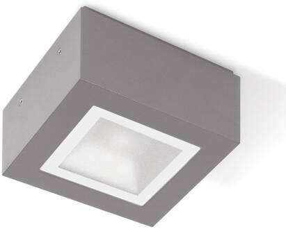 LED plafondlamp Mimik 10 Tech microprisma 3.000K grijs-metallic