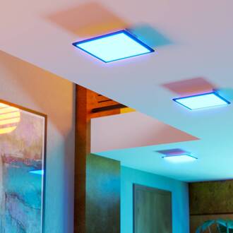 LED plafondlamp Moradillo-Z, zwart, 29 cm zwart, wit