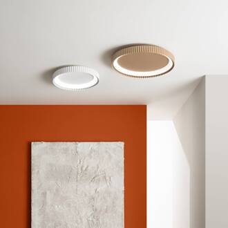 LED plafondlamp Niike, goudkleurig, Ø 50 cm, metaal, CCT