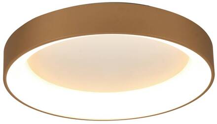 LED plafondlamp Niseko II CCT afstandsbediening Ø38cm goudkleurig