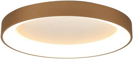 LED plafondlamp Niseko II CCT afstandsbediening Ø50cm goudkleurig