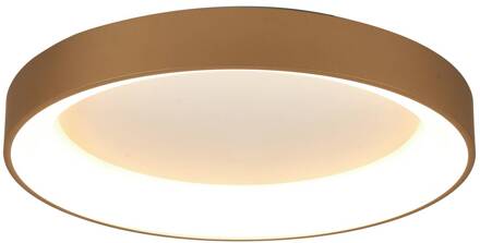 LED plafondlamp Niseko II CCT afstandsbediening Ø78cm goudkleurig