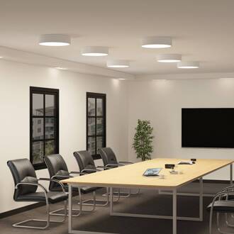 LED plafondlamp Noabelle, Ø 40 cm, wit, metaal