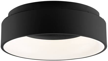 LED plafondlamp Noah, zwart, Ø 45 cm, metaal, CCT