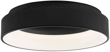 LED plafondlamp Noah, zwart, Ø 60 cm, metaal, CCT