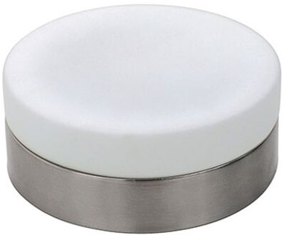 LED Plafondlamp - Opbouw Rond - E27 - Mat Chroom Aluminium - Ø180mm Zilverkleurig