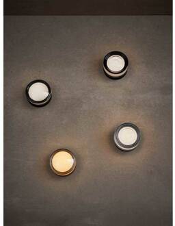 LED plafondlamp Otto Convex, amber,  IP65 amber, zwart