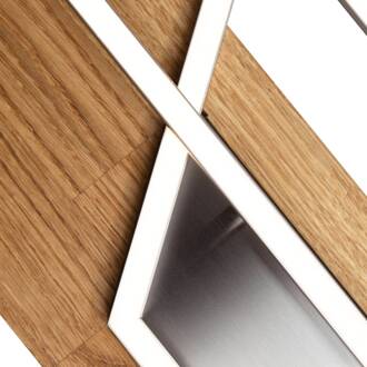 LED plafondlamp Panama XL, eiken natuur natuurlijk eiken