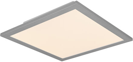 LED Plafondlamp - Plafondverlichting - Trion Alina - 13.5W - Warm Wit 3000K - Mat Titaan - Aluminium - 30cm Zilverkleurig