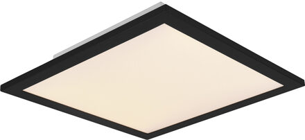 LED Plafondlamp - Plafondverlichting - Trion Alina - 13.5W - Warm Wit 3000K - Mat Zwart - Aluminium - 30cm