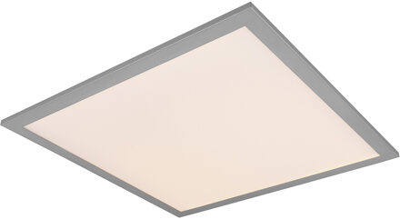 LED Plafondlamp - Plafondverlichting - Trion Alina - 18W - Warm Wit 3000K - Mat Titaan - Aluminium - 45cm Zilverkleurig