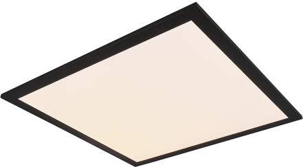 LED Plafondlamp - Plafondverlichting - Trion Alina - 18W - Warm Wit 3000K - Mat Zwart - Aluminium - 45cm