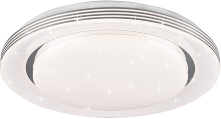 LED Plafondlamp - Plafondverlichting - Trion Atras - 18W - Aanpasbare Kleur - Afstandsbediening - Dimbaar - Sterlicht - Wit