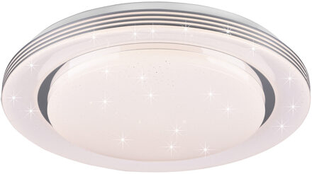 LED Plafondlamp - Plafondverlichting - Trion Atras - 21W - Aanpasbare Kleur - Afstandsbediening - Dimbaar - Sterlicht - Wit