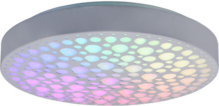 LED Plafondlamp - Plafondverlichting - Trion Carol - 22W - Aanpasbare Kleur - RGB - Afstandsbediening - Dimbaar - Rond - Wit