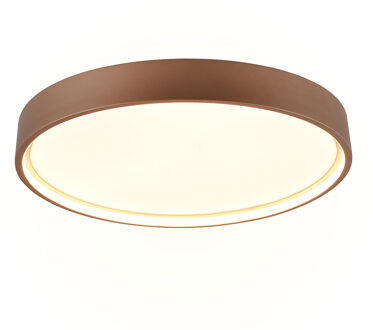 LED Plafondlamp - Plafondverlichting - Trion Dile - 29W - Aanpasbare Lichtkleur - Rond - Coffee - Metaal