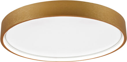 LED Plafondlamp - Plafondverlichting - Trion Dile - 29W - Aanpasbare Lichtkleur - Rond - Mat Messing - Metaal Zeer Warm Wit;Warm wit;Natuurlijk wit