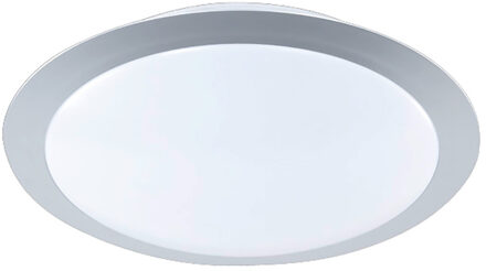 LED Plafondlamp - Plafondverlichting - Trion Ginzon - 9W - Warm Wit 3000K - Dimbaar - Rond - Mat Titaan - Aluminium Zilverkleurig