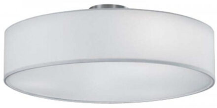 LED Plafondlamp - Plafondverlichting - Trion Hotia - E27 Fitting - 3-lichts - Rond - Mat Wit - Aluminium