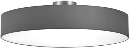 LED Plafondlamp - Plafondverlichting - Trion Hotia - E27 Fitting - 5-lichts - Rond - Mat Grijs - Aluminium