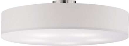 LED Plafondlamp - Plafondverlichting - Trion Hotia - E27 Fitting - 5-lichts - Rond - Mat Wit - Aluminium