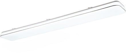 LED Plafondlamp - Plafondverlichting - Trion Lana - 46W - Natuurlijk Wit 4000K - Dimbaar - Rechthoek - Wit - Kunststof