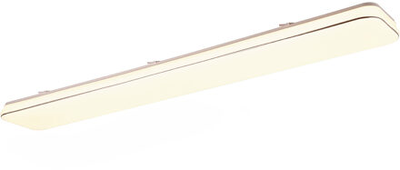 LED Plafondlamp - Plafondverlichting - Trion Lana - 46W - Warm Wit 3000K - Dimbaar - Rechthoek - Wit - Kunststof