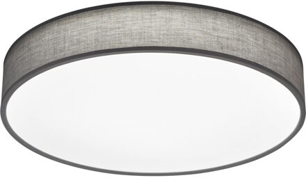 LED Plafondlamp - Plafondverlichting - Trion Lanago - 42W - Aanpasbare Kleur - Afstandsbediening - Dimbaar - Rond - Mat Grijs