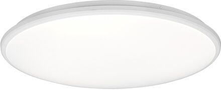 LED Plafondlamp - Plafondverlichting - Trion Lombis - 34W - Natuurlijk Wit 4000K - Dimbaar - Rond - Mat Wit - Kunststof