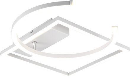 LED Plafondlamp - Plafondverlichting - Trion Pivacci - 23.5W - Natuurlijk Wit 4000K - Dimbaar - Vierkant - Mat Wit