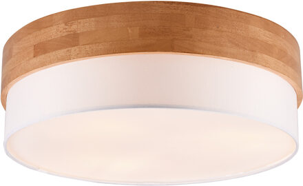 LED Plafondlamp - Plafondverlichting - Trion Sella - E14 Fitting - 3-lichts - Rond - Mat Nikkel/Wit - Aluminium Grijs