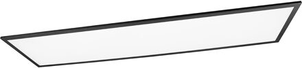 LED Plafondlamp - Plafondverlichting - Trion Tirus XL - 34W - Aanpasbare Kleur - Afstandsbediening - Dimbaar - Rechthoek Zwart